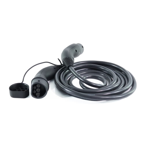 Cable de carga 7,4 kW tipo 2 helicoidal 5m 32A monofásico Original LAPP | 5555000212