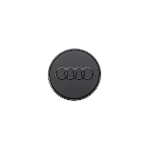 Cache moyeu anneaux logo noir original Audi | 85H071006A
