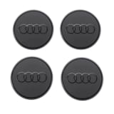 Cache moyeu anneaux logo noir original Audi