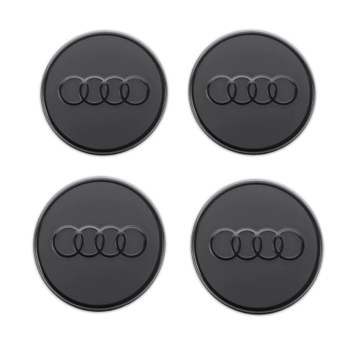 Cache moyeu anneaux logo noir original Audi | 85H071006A