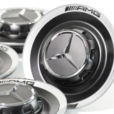 Cache moyeu AMG pour jantes forgées, noir mat, pièce d'origine Mercedes-Benz