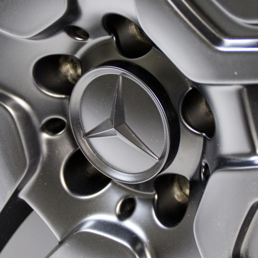 Cache moyeu noir mat original Mercedes-Benz | A46140001259007-B