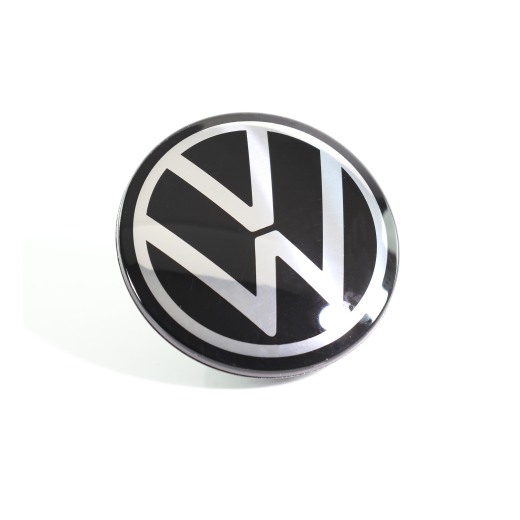 Kit de cache moyeu VW noir chrome Original Volkswagen 5H0601171FOD | 5H0601171FOD-B