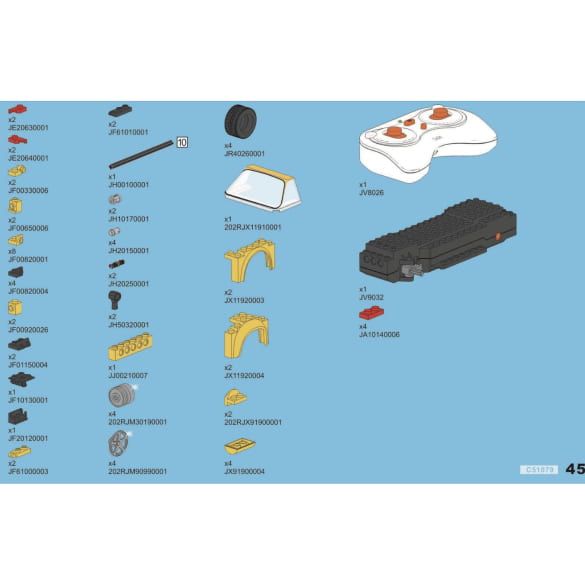 CaDA C51079W RUF CTR Yellowbird 1:20 Porsche 235 pieces | Cada-C51079W