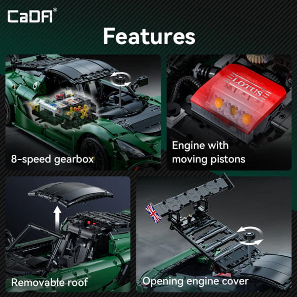 CaDA Master C61511W Lotus Exige Cup 430 1:8 R/C | Cada-C61511W