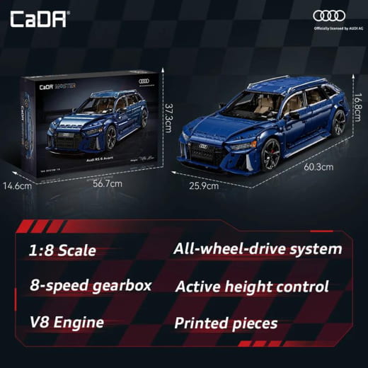 CaDA Master C61515W Audi RS6 1:8 | C61515W