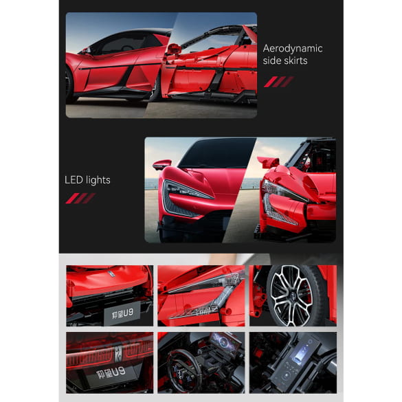 CaDA Master C64011W BYD YangWang U9 Supercar 1:8 R/C | Cada-C64011W