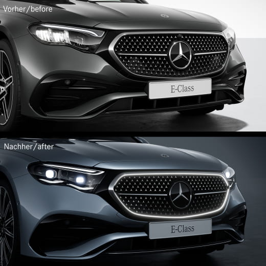 Calandre éclairée Classe E W214 Berline pack AMG pièce d'origine Mercedes-Benz | Kühlergrill-beleuchtet-W214-AMG-K