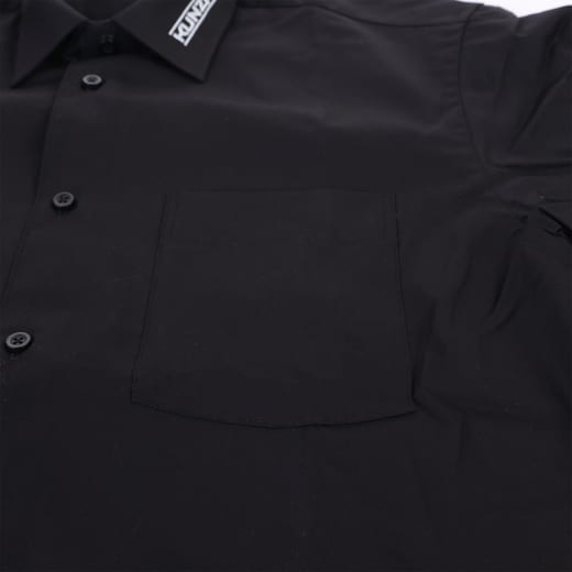 Camisa de manga corta negra Regular Fit Kunzmann | KNZHemdKurzarm
