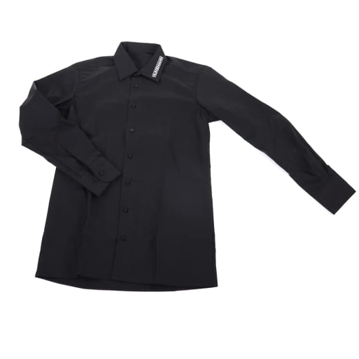 Camisa de manga larga slim fit negro/blanco Kunzmann | KNZHemdLangarmSlim