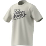Camiseta adidas para hombre Silver Arrows Retro blanco roto Mercedes-AMG PETRONAS F1