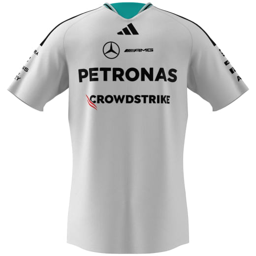Camiseta adidas para hombre Authentic Mercedes-AMG PETRONAS F1 2026 blanca | B67998416-22