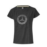 Camiseta de mujer negra Original Mercedes-Benz