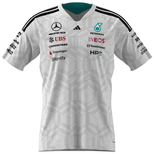 camiseta de hombre piloto adidas blanca Mercedes-AMG PETRONAS F1 2026 | B67998430-36