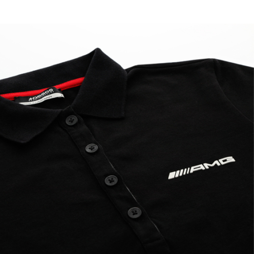 Polo negro para mujer original Mercedes-AMG | B6695919