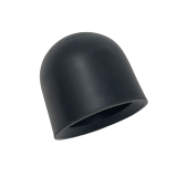 Capuchon de protection pour dispositif d'attelage noir en caoutchouc Original Volkswagen