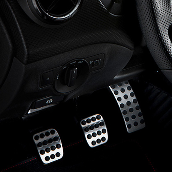 Pedal covers in stainless steel look C-Class 205 genuine Mercedes-Benz | A0002900300-C