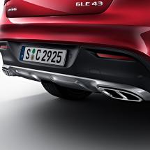 GLC 43 AMG exhaust tips black | GLE W166 C292 | genuine Mercedes-Benz | GLE-43-Auspuff
