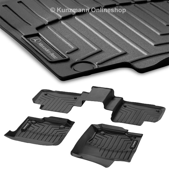 Footwell shells 3-piece set GLE Coupe C292 original Mercedes-Benz | A16668035019051-Set