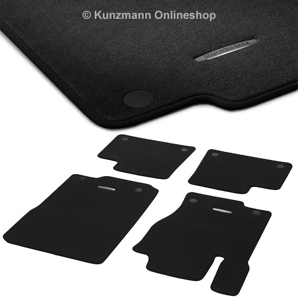 Velour floor mats GLE Coupe C292 original Mercedes-Benz | A16668041029F87-292-Velours