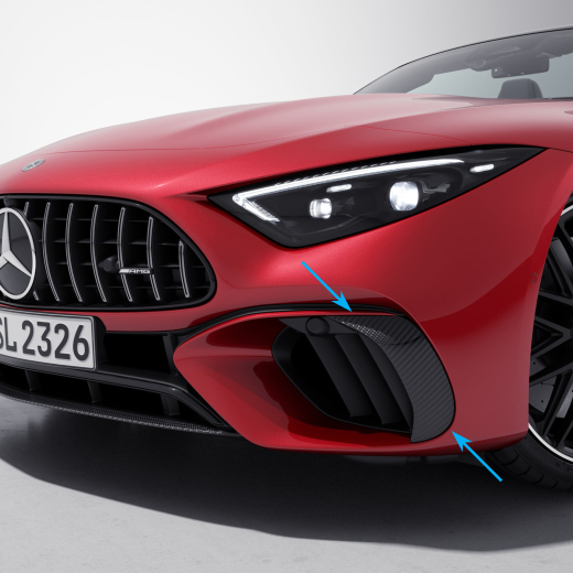 Spoiler lateral de carbono paragolpes delantero SL R232 Original Mercedes-AMG | A2328852302/2402