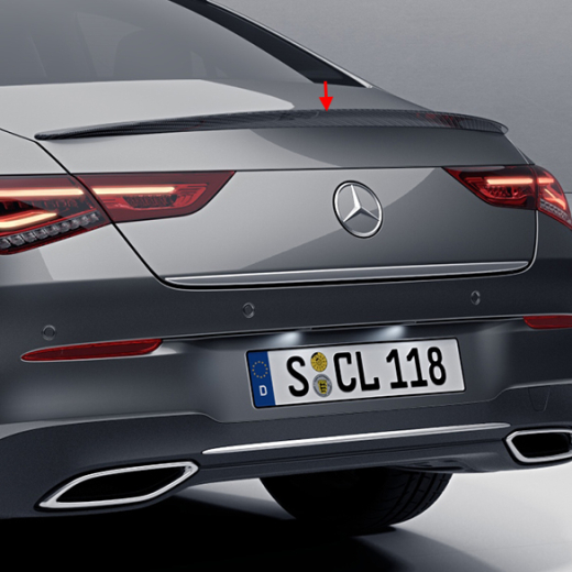 Spoiler posteriore look carbonio CLA Coupé C118 ricambio originale Mercedes-Benz  | A1187930100