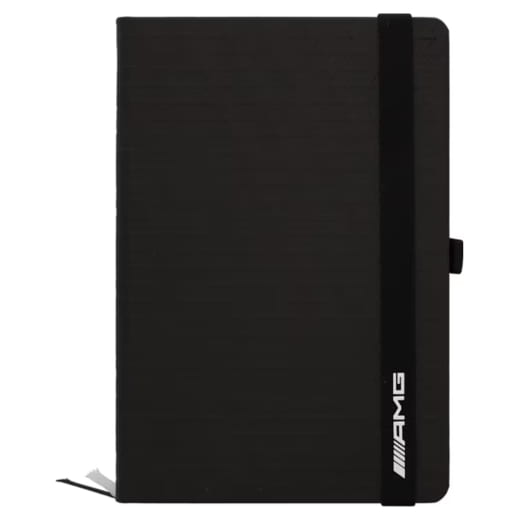 Cahier AMG Lanybook noir DIN A5 en cuir de pomme original Mercedes-Benz | B66959818