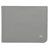 Cartera de piel de vacuno gris plateado Original Mercedes-Benz Collection