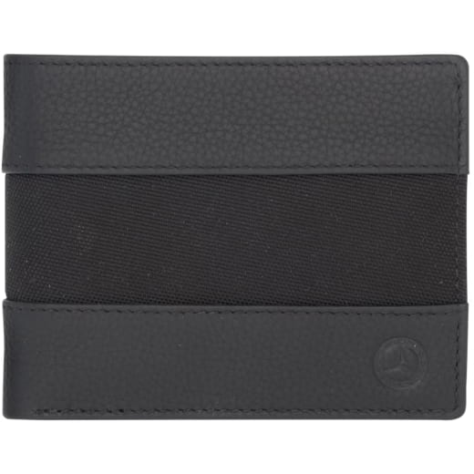 Cartera de hombre negra de cuero y poliamida Original Mercedes-Benz | B66041761