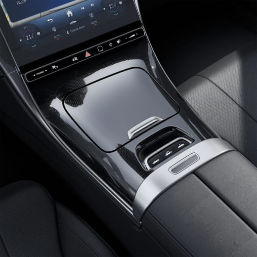 Centre console trim element CLE A236 fine structure optics black | A206680-661-A236