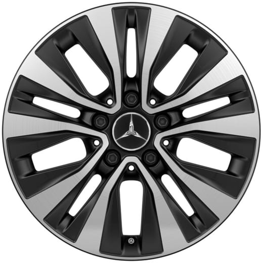 Cerchi da 16 pollici Classe A V177 5 doppie razze nero opaco | A1774010000 7X36-V177