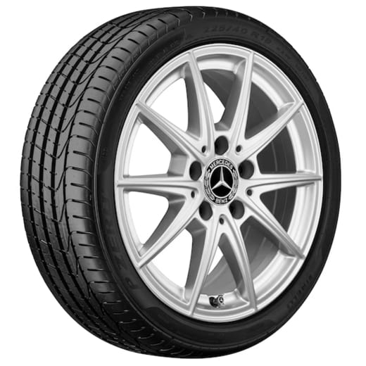 Cerchi da 16 pollici Classe B W247 a 10 razze vanadio argento | A1774011100 7X45-W247