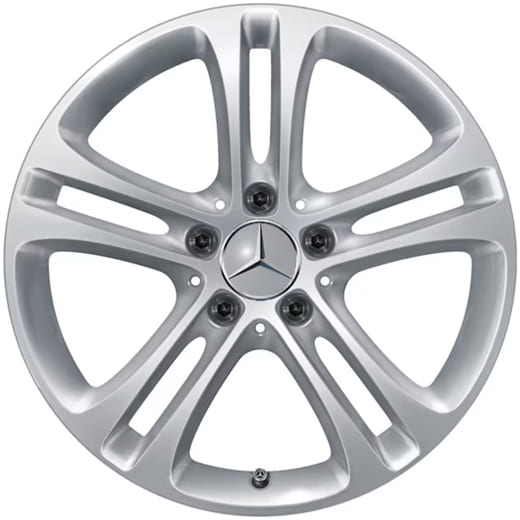 Cerchi 17 pollici GLB X247 a 5 doppie razze argento vanadio | A1774010400 7X45-X247