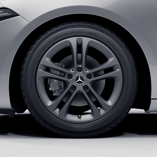 Set di cerchi originali Mercedes-Benz da 17 pollici A-Class W177 grigio himalaya opaco | A17740104007X68-177