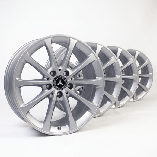 Set cerchi originali Mercedes-Benz A-Klasse W177 17 pollici argento vanadio | A17740103007X45-177
