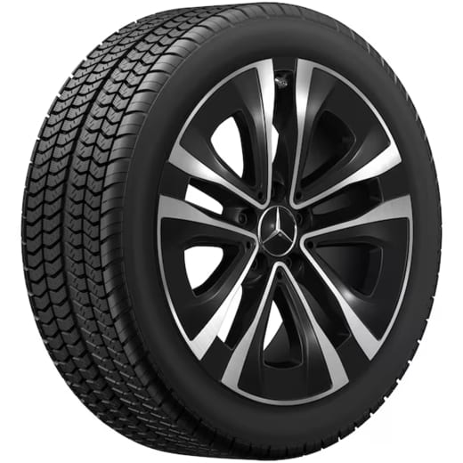 Cerchi da 18 pollici CLA Shooting Brake X118 a 5 doppie razze nero | A1774013100 7X23-X118