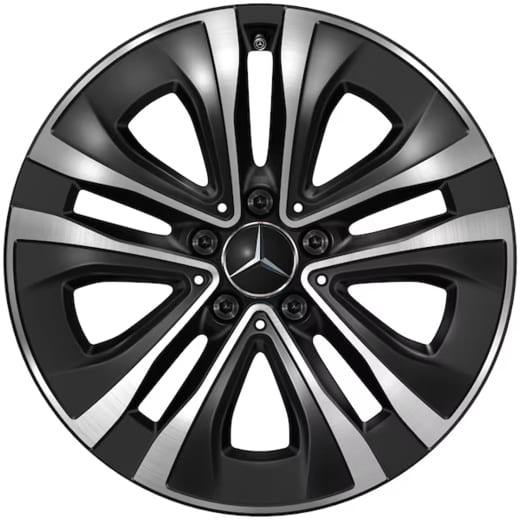 Cerchi da 18 pollici CLA Shooting Brake X118 a 5 doppie razze nero | A1774013100 7X23-X118