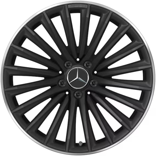 Cerchi da 19 pollici AMG GT 43 C192 multirazze nero opaco | A2324011900/A1924010300 7X71-C192