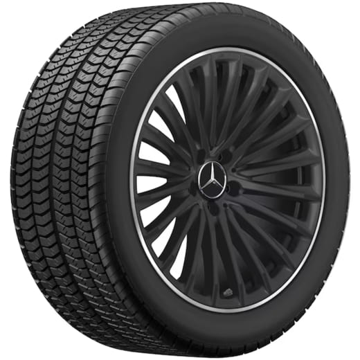 Cerchi da 19 pollici AMG GT 43 C192 multirazze nero opaco | A2324011900/A1924010300 7X71-C192