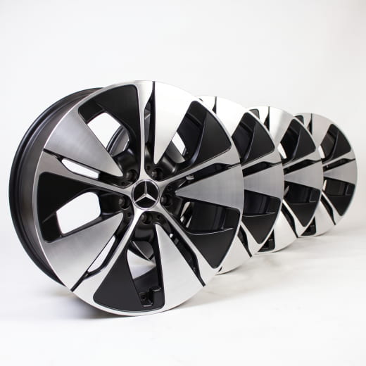 Cerchi da 19 pollici Classe E S214 T-Modell nero a 5 razze Original Mercedes-Benz | A2144013200/3300 7X23-S214