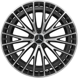 Cerchi AMG 21 pollici GLC C254 Coupé nero opaco a razze incrociate Original Mercedes-AMG