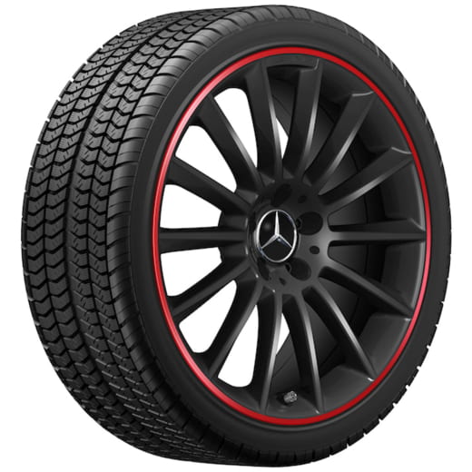 Cerchi A 35 AMG 19 pollici Classe A W177 multirazze nero rosso | A1774011900 9Y31-W177