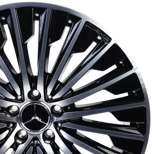 Cerchi AMG da 20 pollici Classe E S214 T-Modello nero a molte razze Original Mercedes-AMG | A2144010500/0600 7X23-S214
