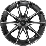 Cerchi CLA 35 AMG 18 pollici CLA C118 Coupé a 10 razze nero originali Mercedes-AMG