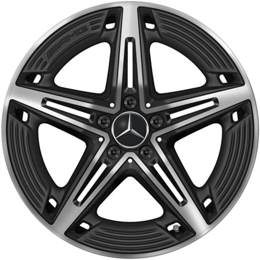 Cerchi CLA 45 AMG 19 pollici C118 X118 nero opaco tornito lucido | A1184010700 7X36-Satz