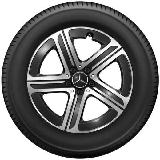 Cerchi da 18 pollici Classe E W214 berlina nero 5 razze | A2544015400 7X23-W214