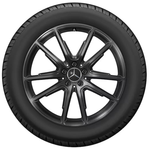 Ruote estive da 20 pollici EQS SUV X296 nere Original Mercedes-Benz | Q440651410050-Set