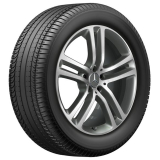 Ruote complete invernali da 20 pollici GLE C167 Coupé a 5 doppie razze grigie Originali Mercedes‑Bz