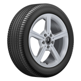 Cerchi invernali set ruote complete 17 pollici Classe A W177 argento vanadio Original Mercedes-Benz