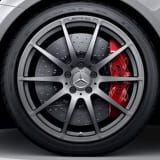 Cerchi forgiati AMG GT C190 R190 19/20 pollici 10 razze grigio titanio